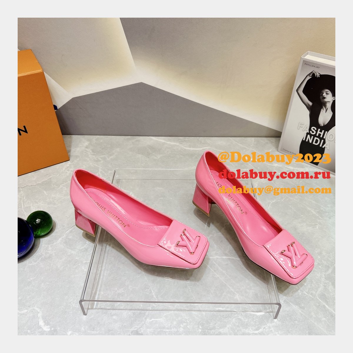 Luxury Buy Inspired Louis Vuitton Square Buckle Replicas Shoes