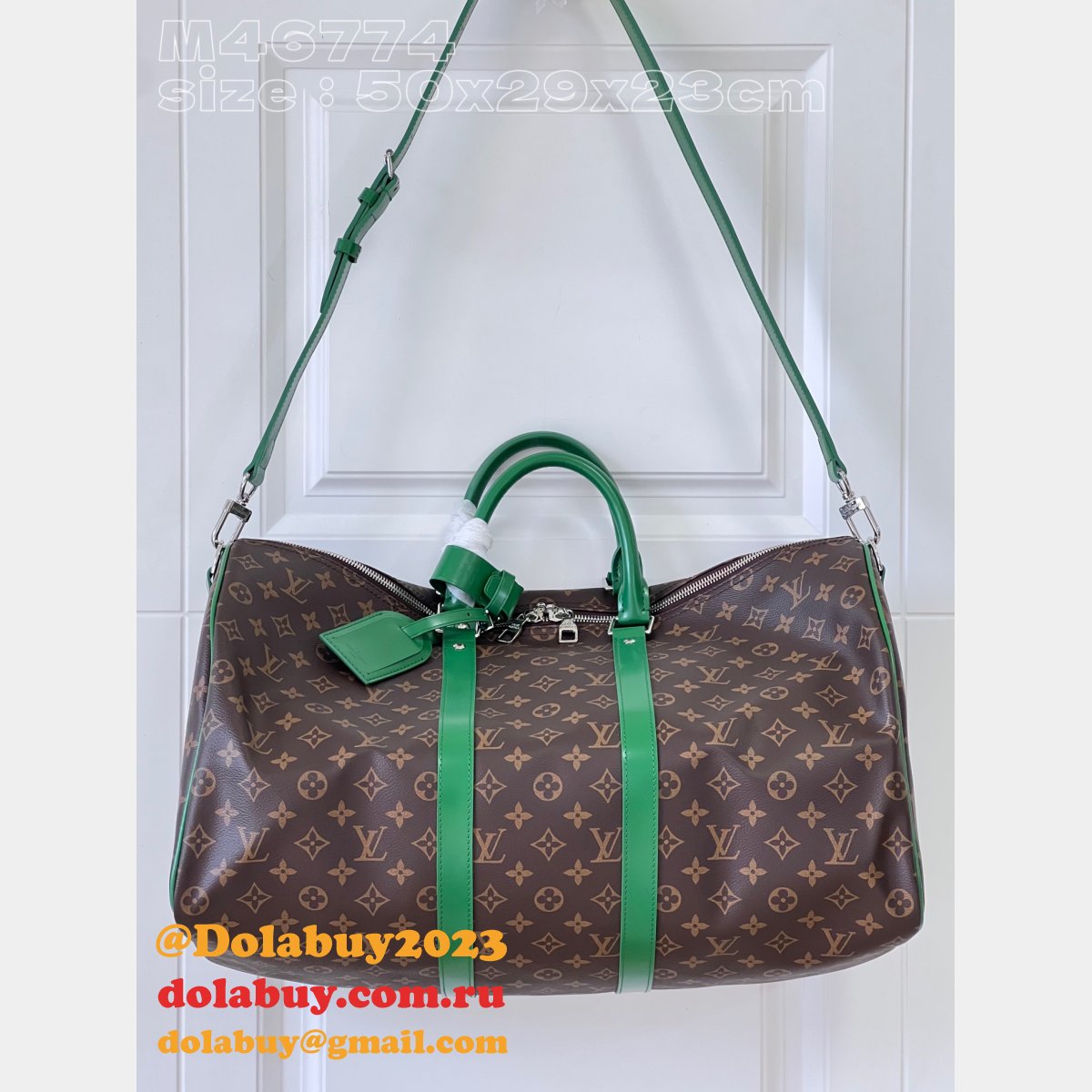 LVS Replica Keepall Bandoulière 50 Monogram Macassar Canvas M46771 Bag