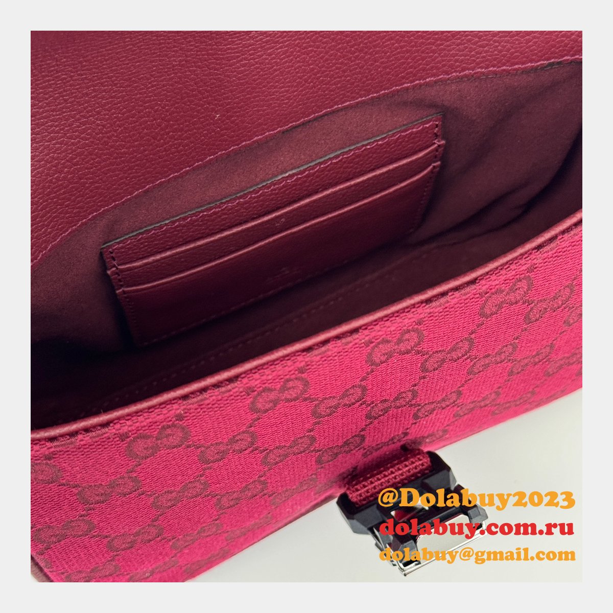 Gucci Duplicate Mini GG Crossbody 802100 Top Quality Red Bag