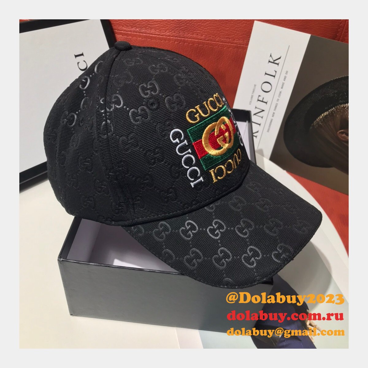 AAA+ Gucci Palace classic pattern simple embroidery logo hats