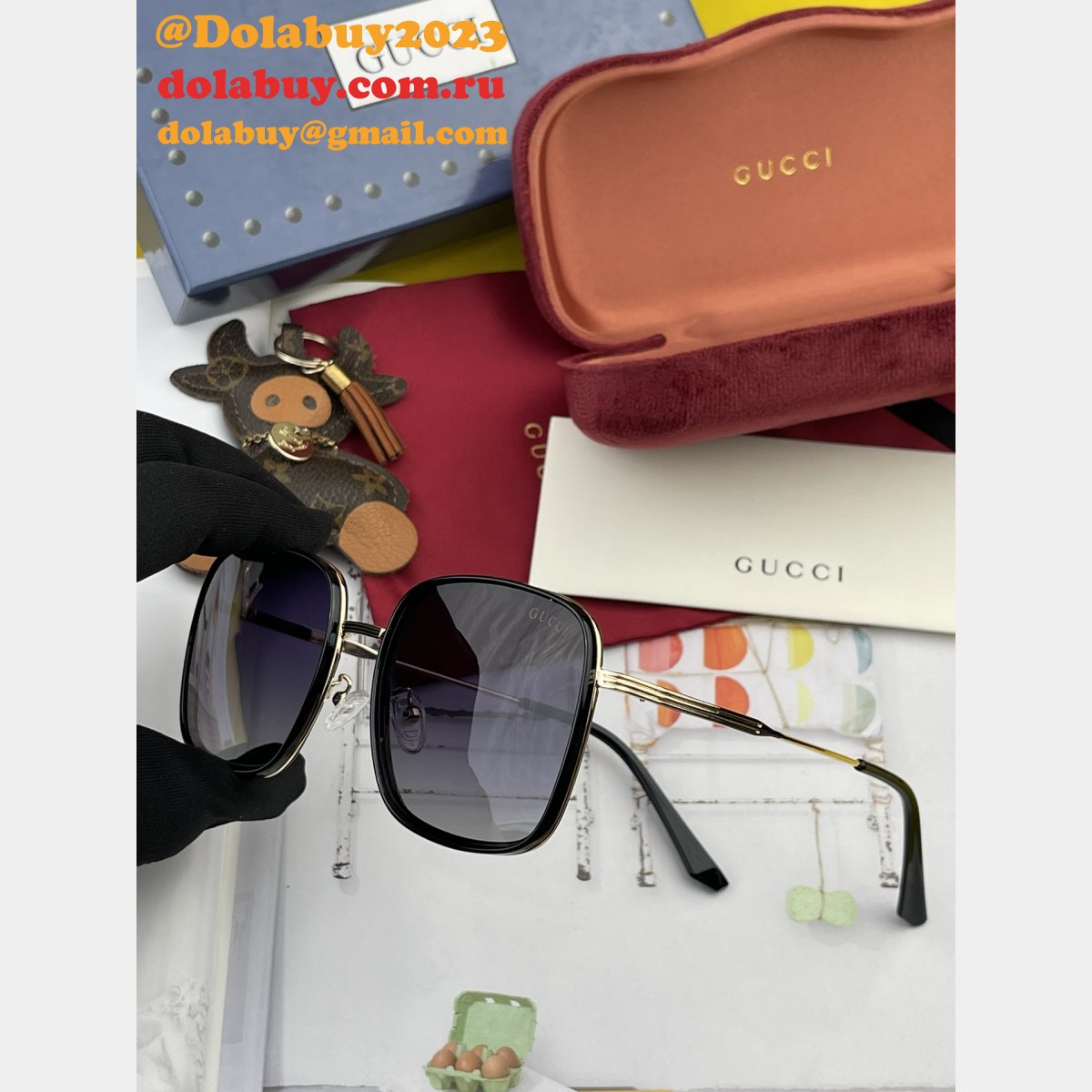 Wholesale gucci 9807/0242 /G6521/G3369 Perfect sunglasses