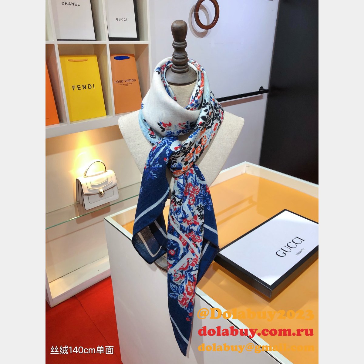 Knockoff Fashion Gucci Cashmere Scarf