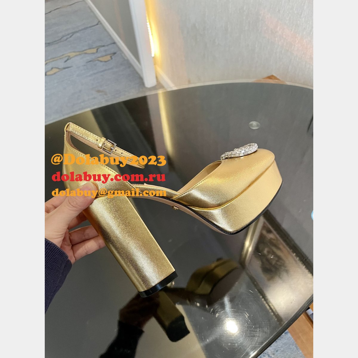 high quality G*u*i high plat form fashion perfect shoes