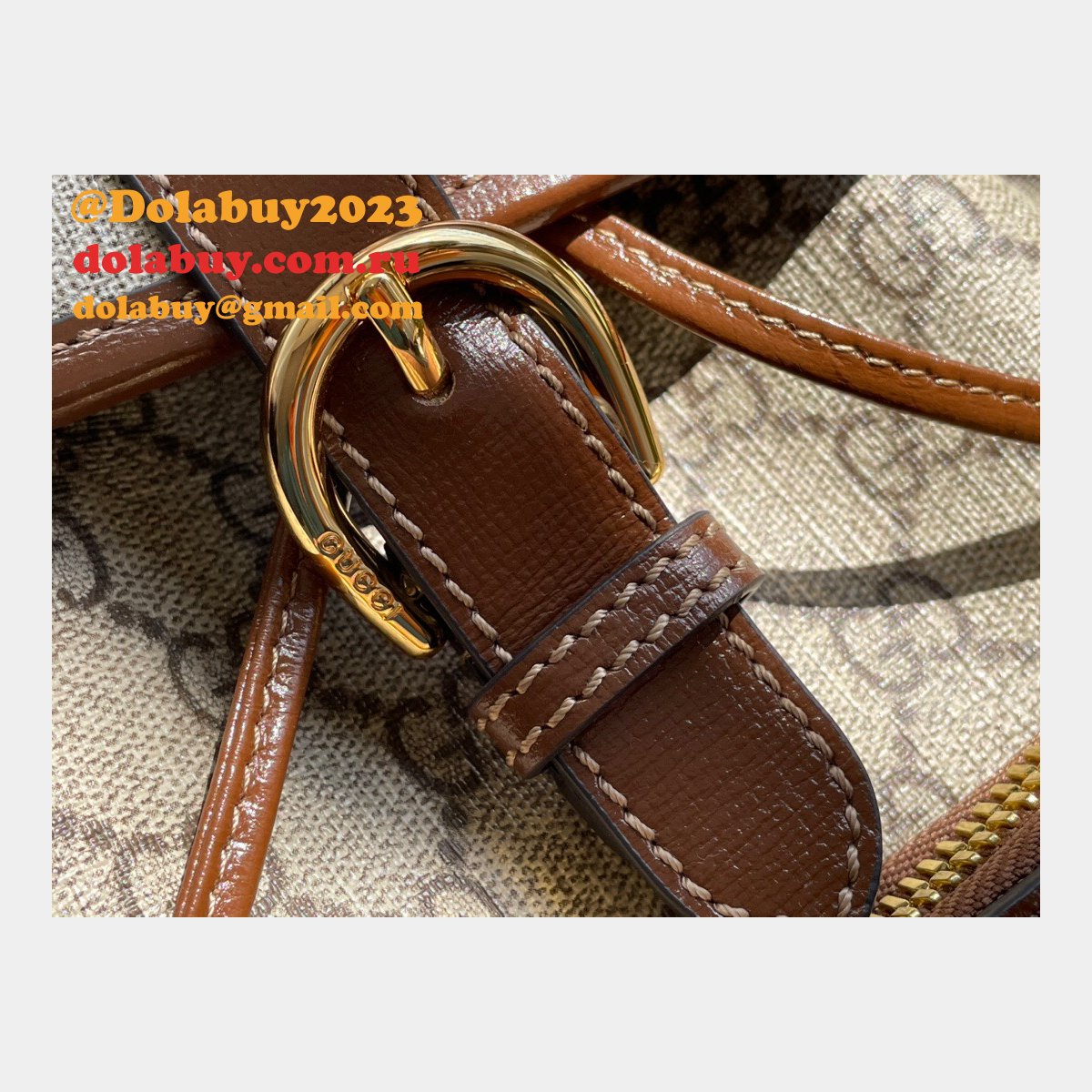 the best G*u*i backpack interlocking g in gg supreme replica bag online store