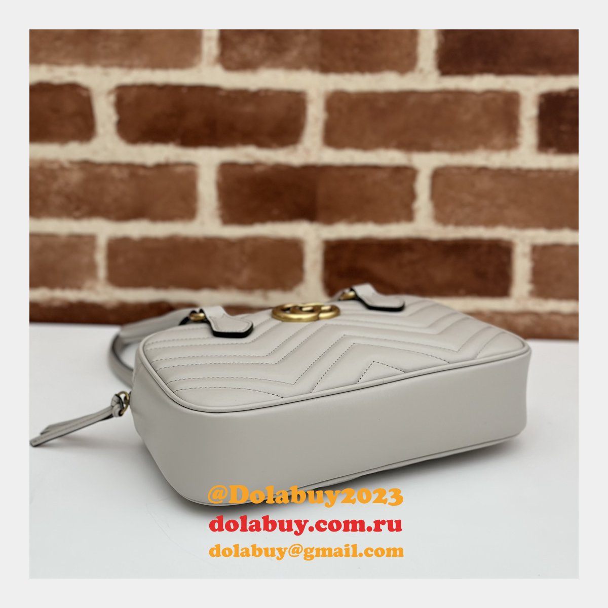 Inspired GG Marmont Gucci Knockoff Top Handle 795199 Bag