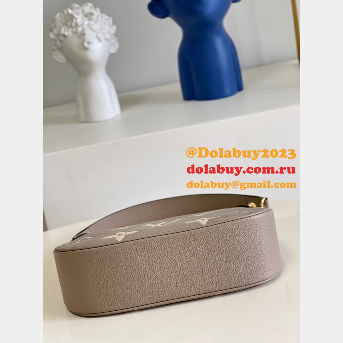 Replica Louis Vuitton Best M46091 Bagatelle Monogram Empreinte Leather Bag