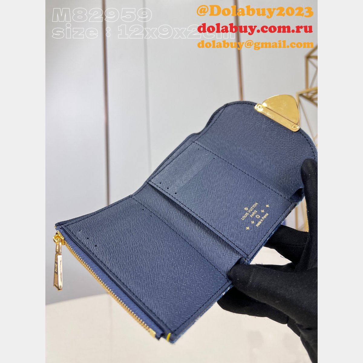 Victorine Wallet Monogram Denim M82959 Replica Louis Vuitton Bag