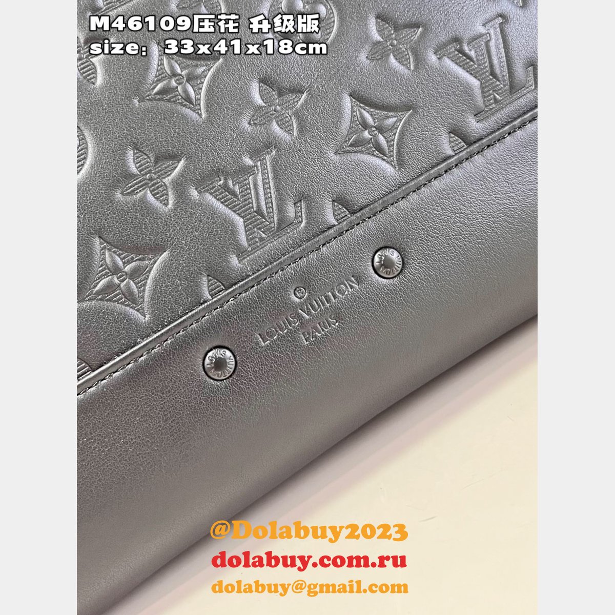 Louis Vuitton Luxury M46109 Racer Backpack Monogram Shadow Fashion Bags