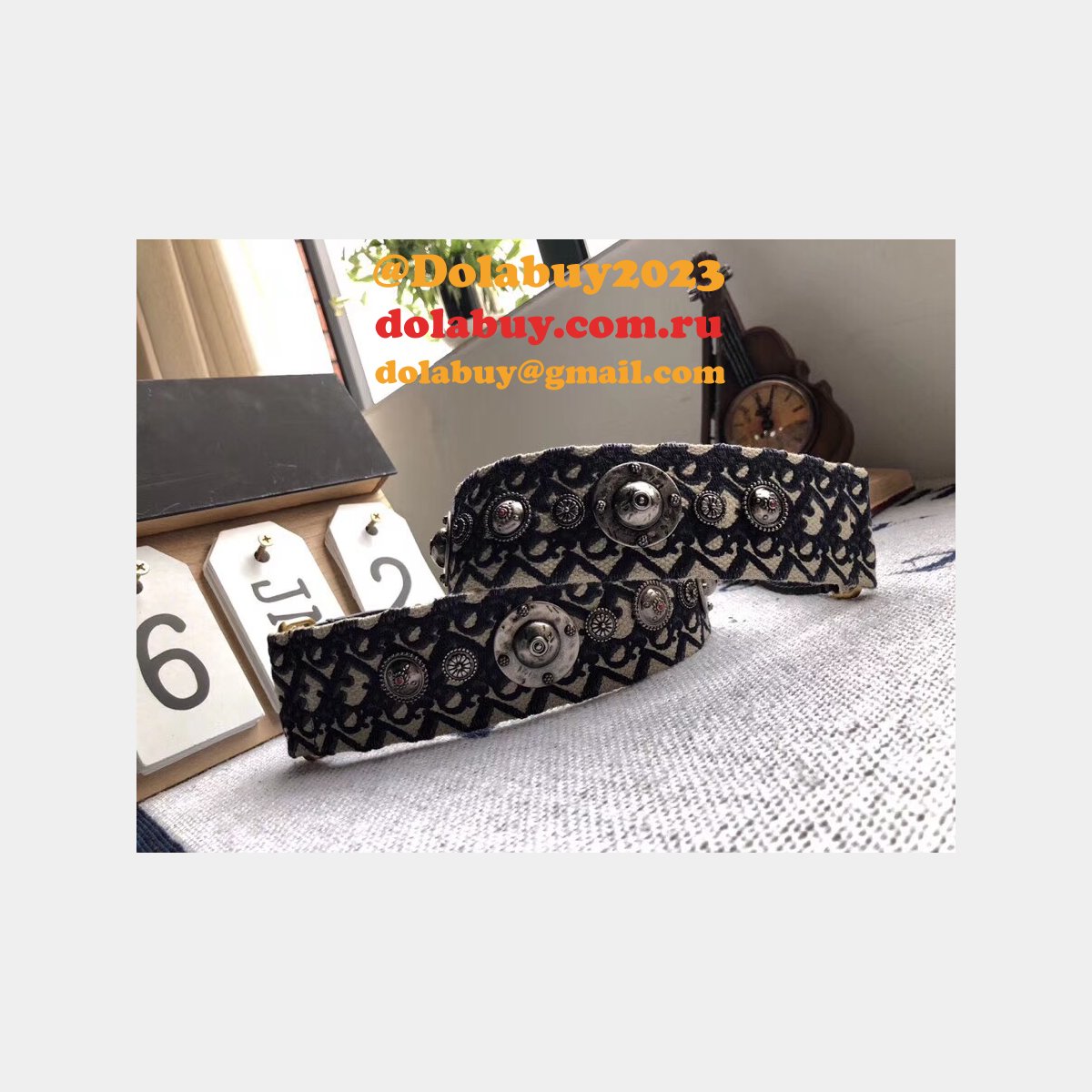 Fashion Christian Dior SHOULDER Embroidery STRAP UK