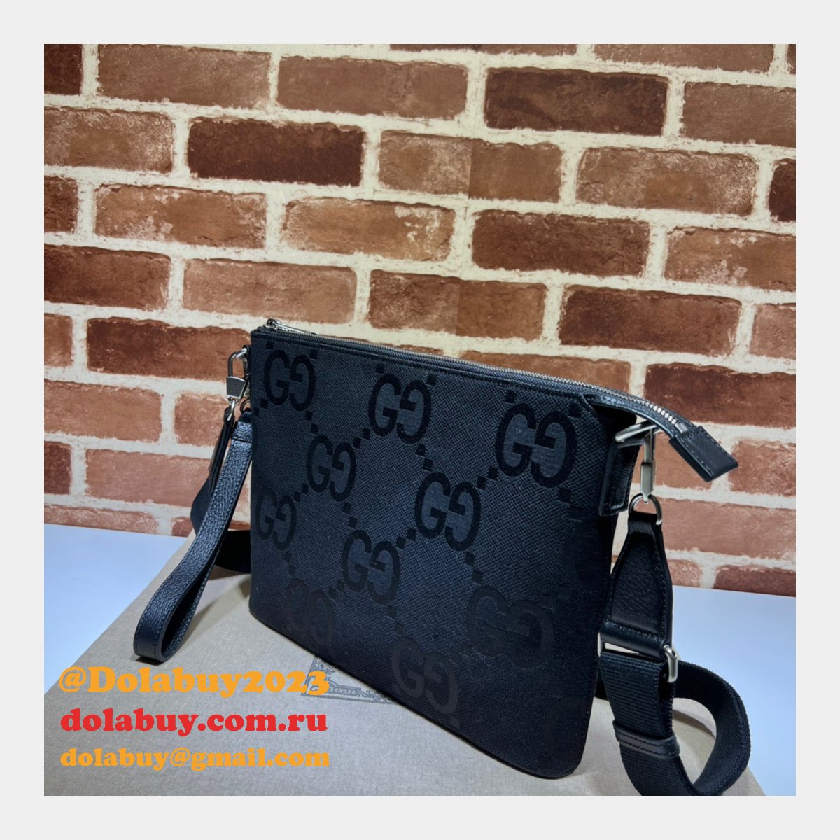 Gucci Fake Jumbo GG Wholesale 739668 Messenger Top Quality Bag