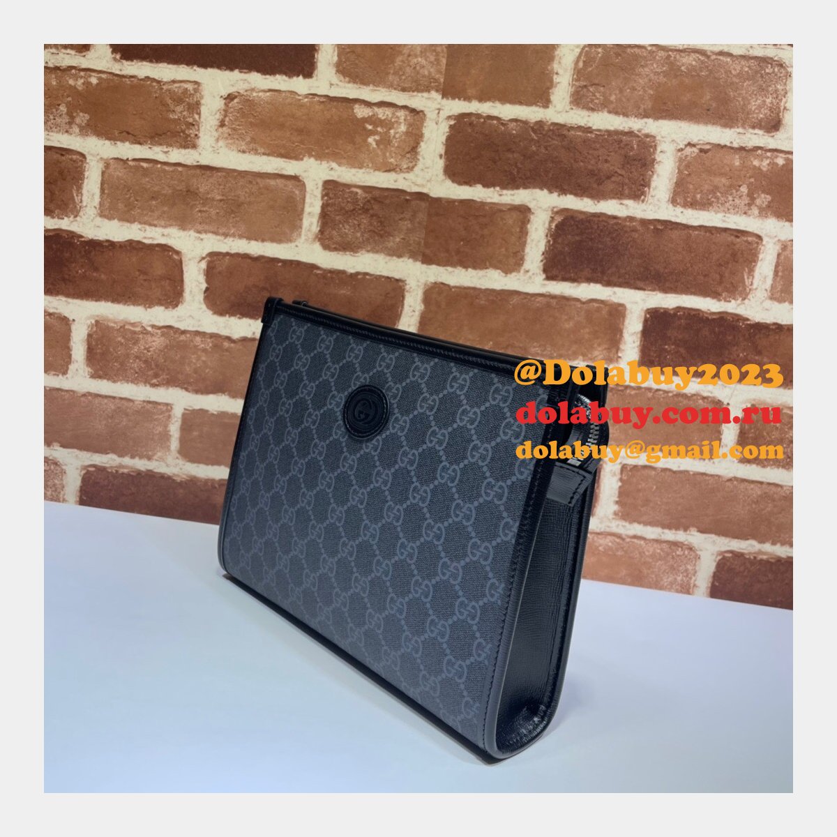 Offers 1:1 Gucci Knockoff Beauty Portfolios Interlocking 672956 GG Supreme