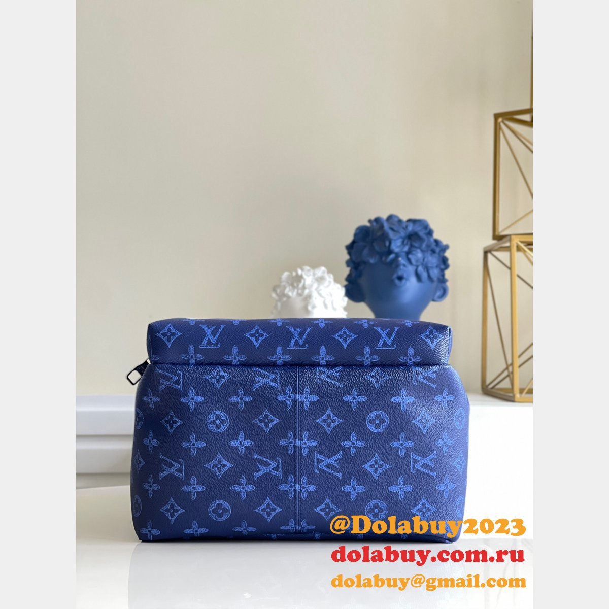 Luxury Louis Vuitton Cheap M45879 Discovery Backpack Monogram Other Blue