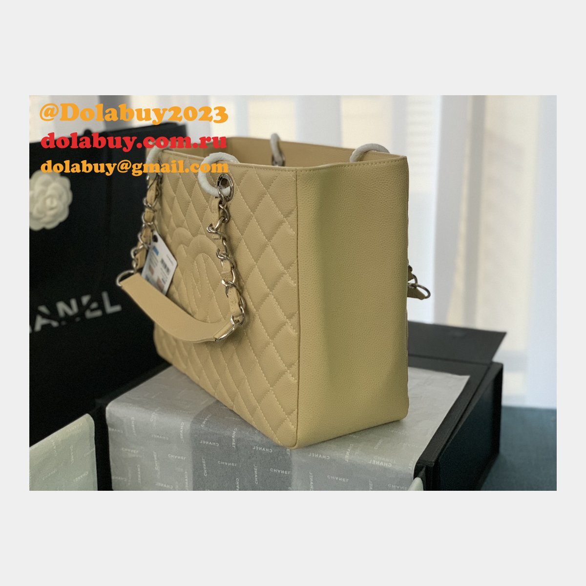 Best classic CC 50995 shopping bag CAVIAR leather