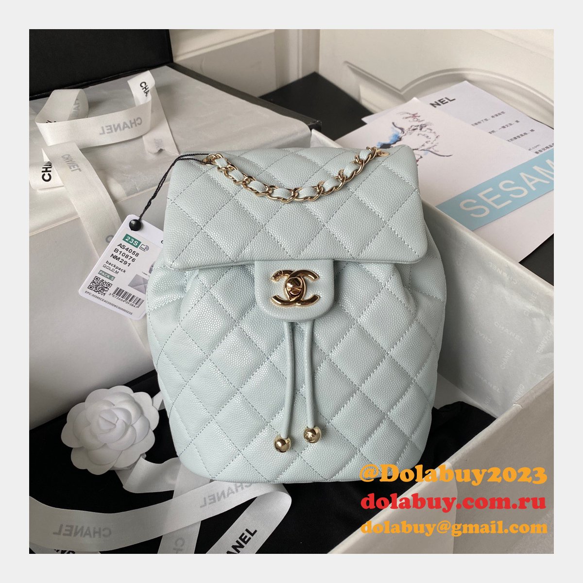 1:1 Luxury High Quality Replica Backpack AS4058 Bag 23cm