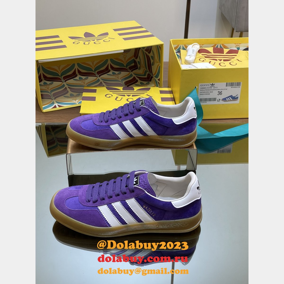 Top Quality gucci & adidas couple sneakers 2024