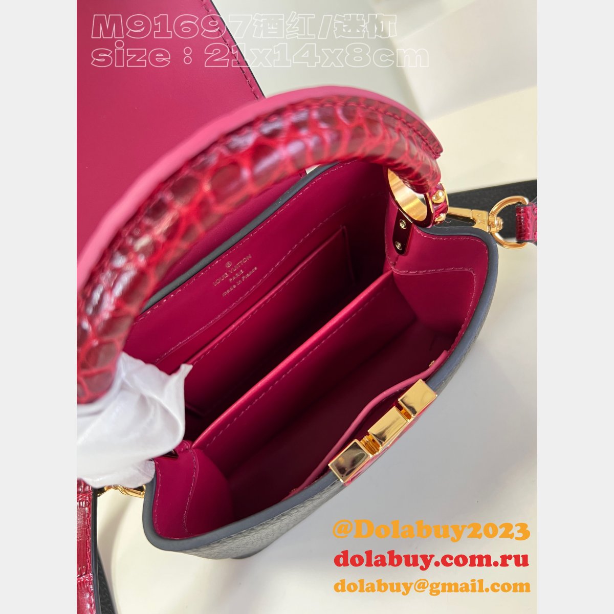 7 Star REPLICAS LOUIS VUITTON HIGH QUALITY M91697 CAPUCINES BAG