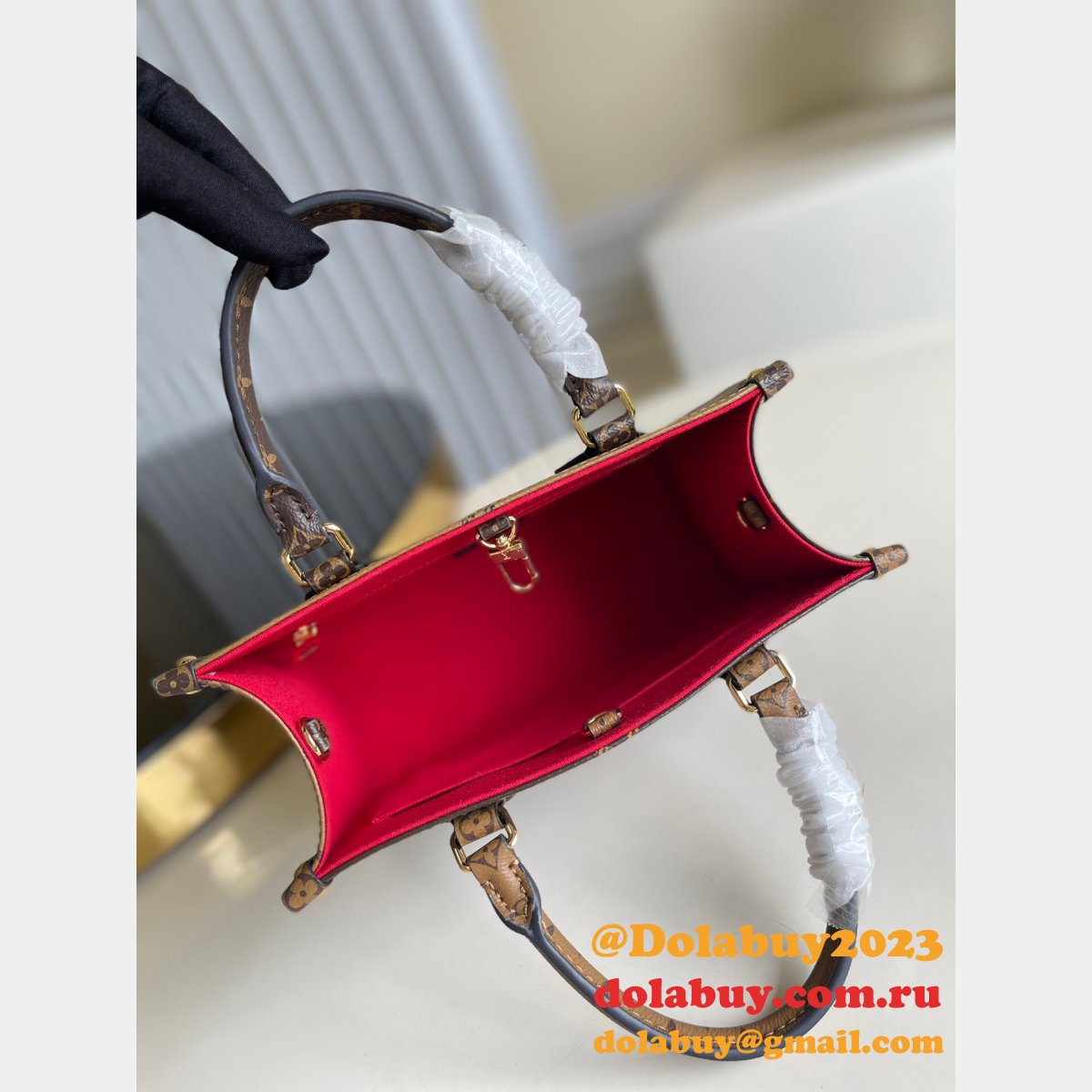 Louis Vuitton High Quality M45039 OnTheGo MM Monogram Brown