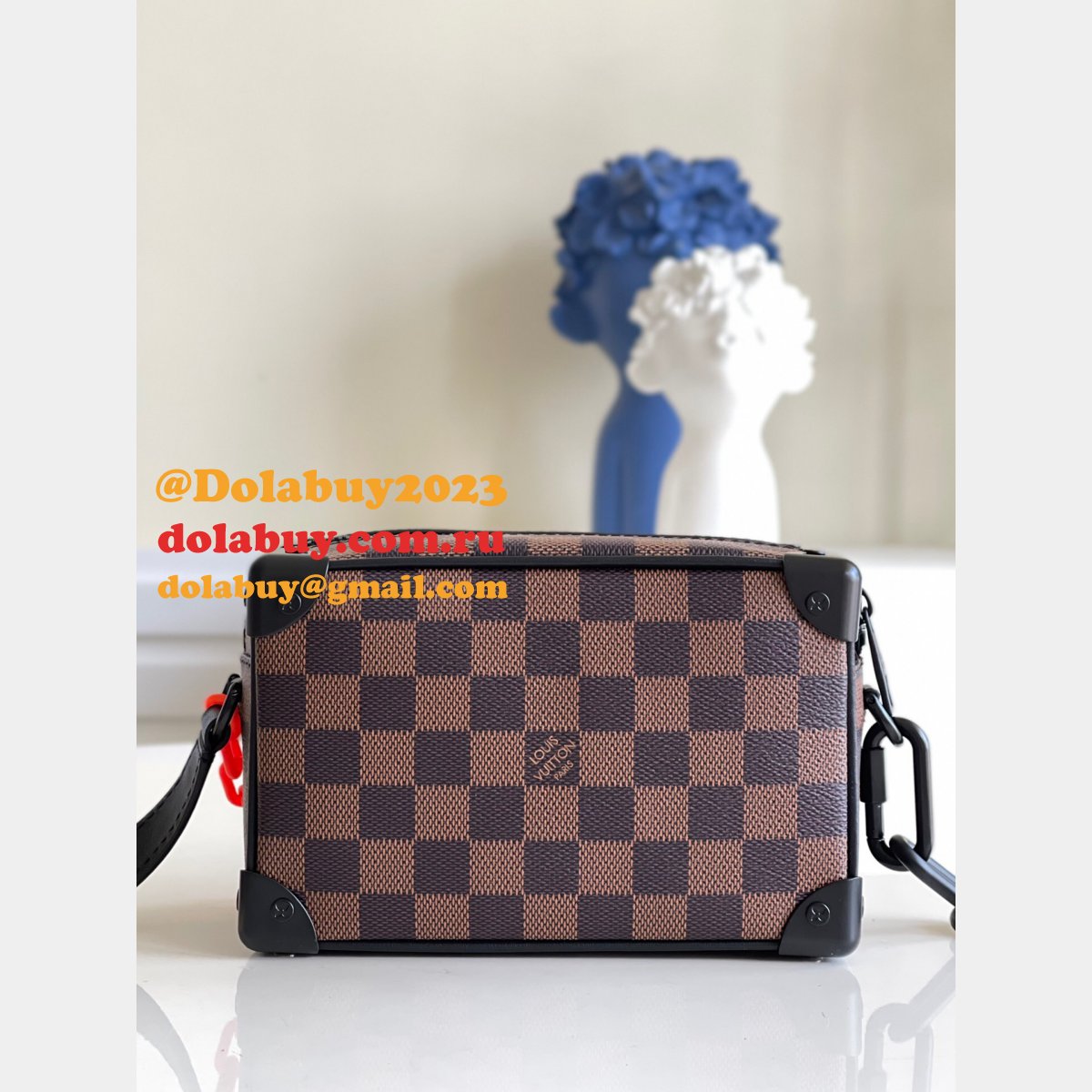 AAA Replica Louis Vuitton M44480 Bags Soft Trunk Monogram Eclipse Canvas