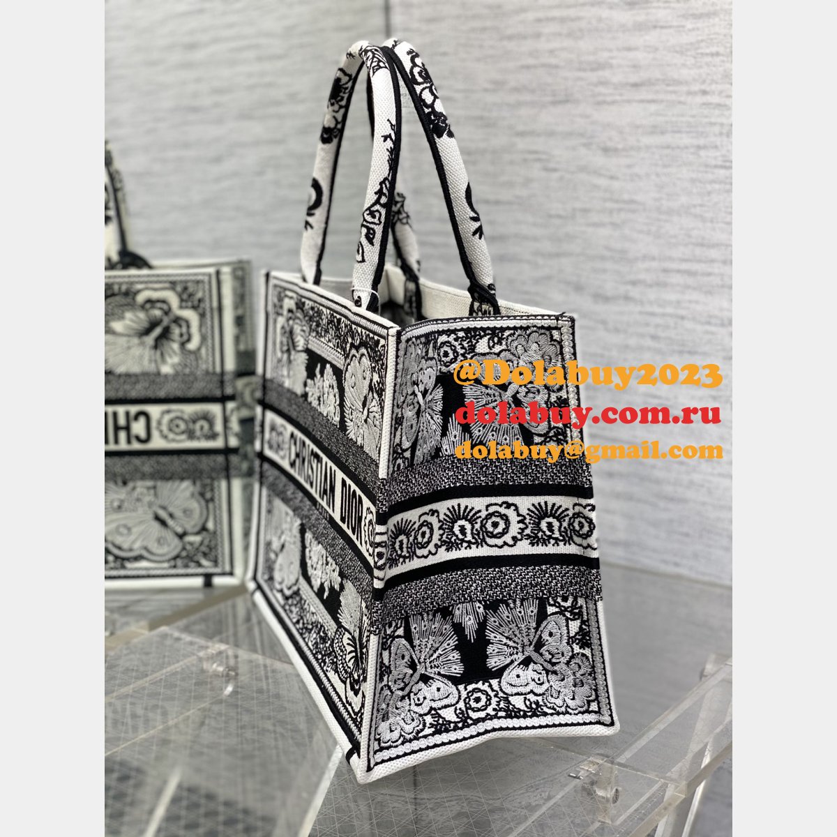 Replica CD Book Tote Dior Designer Tote for Sale