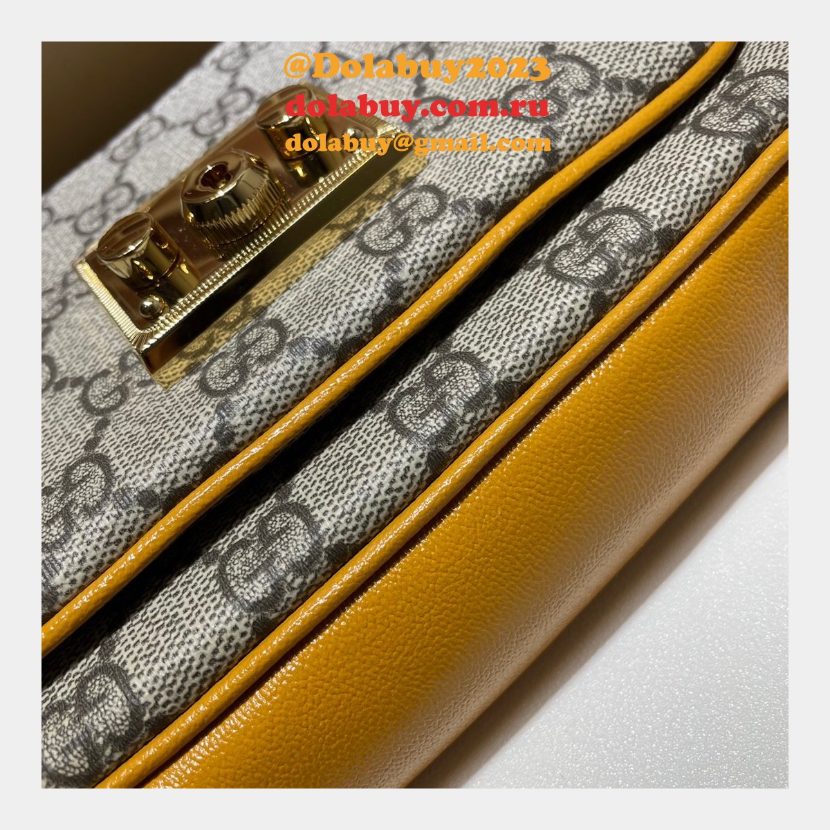 High Quality Gucci Replica 658487 Padlock mini bag in GG Supreme canvas