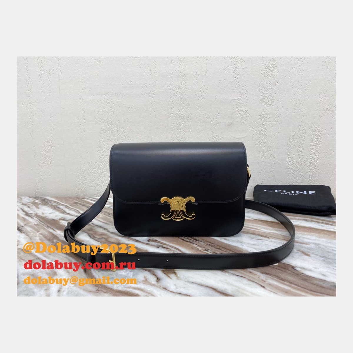 The Best Celine 1:1 Mirror Triomphe Replica Dolabuy 22cm Bag