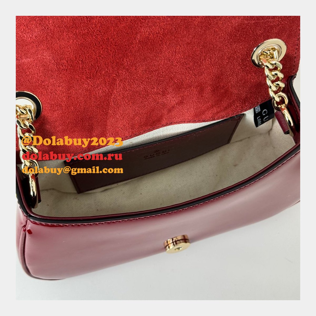 Luxury Gucci Blondie 815711/815715/815719 Shoulder Black/Red Duplicate Bag