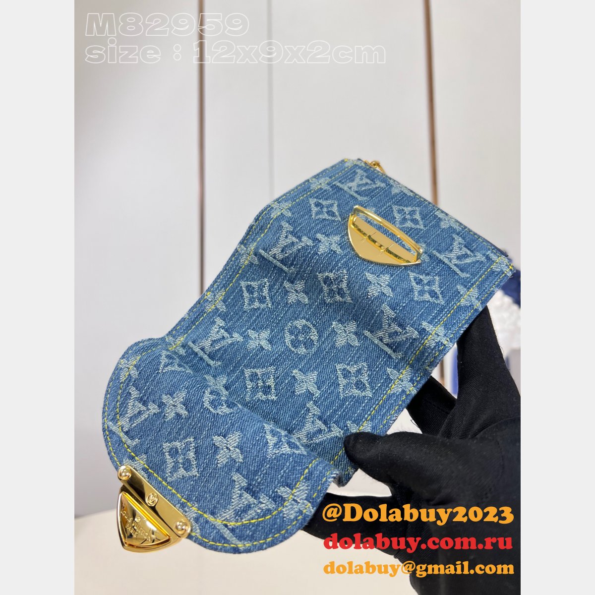 Victorine Wallet Monogram Denim M82959 Replica Louis Vuitton Bag