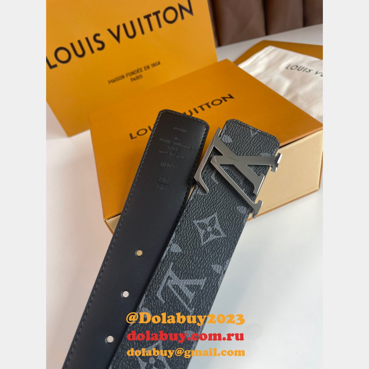 Wholesale Top Louis Vuitton Designer Belts 40MM