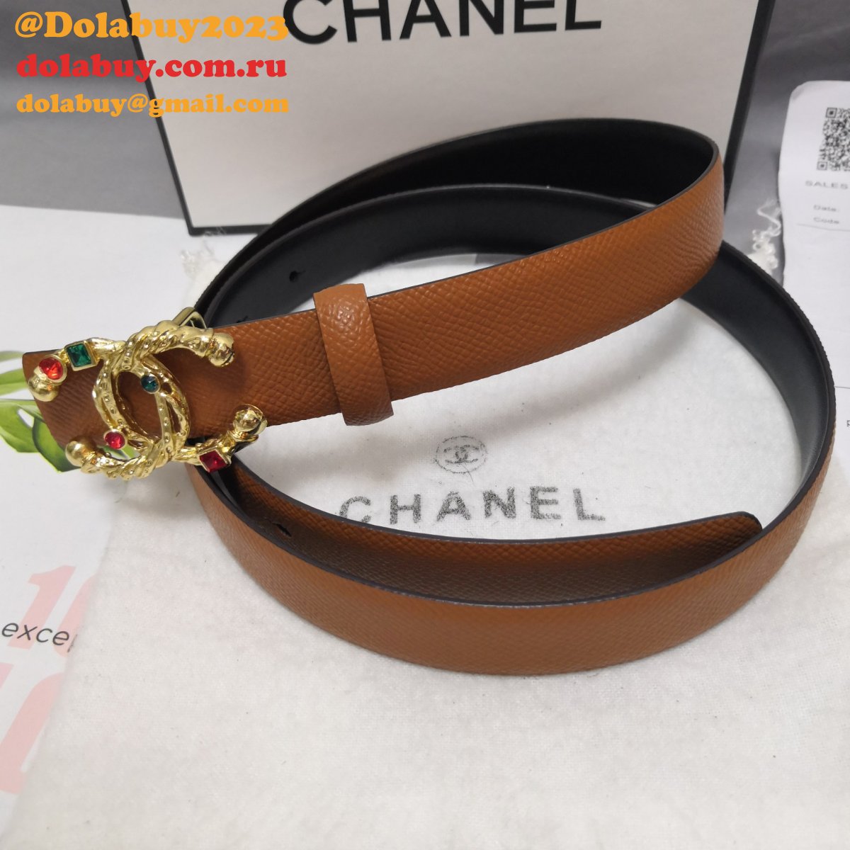 7 Star Replica CC Double C Belt Width 2.5cm 1101
