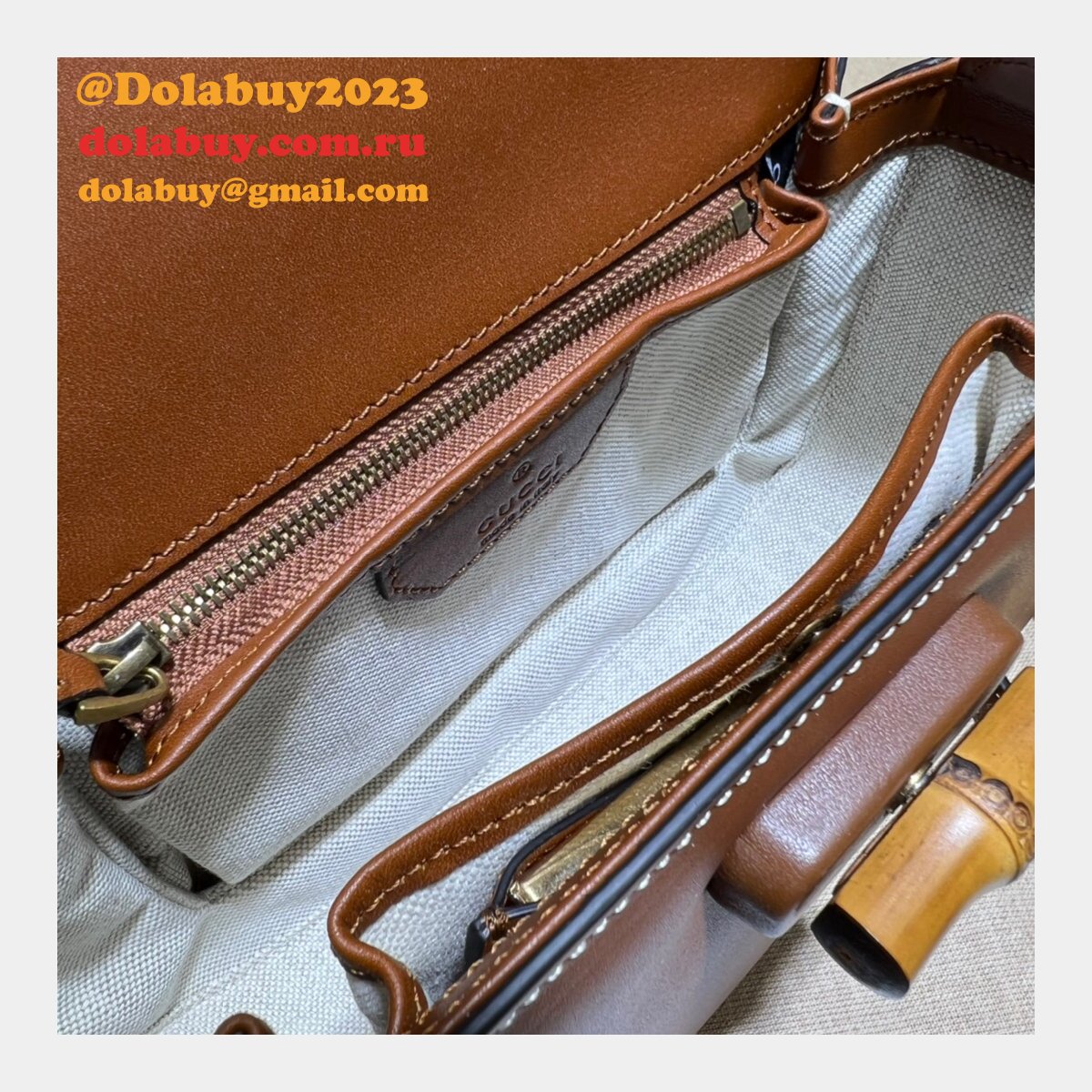 Gucci Bamboo 1947 Replica 675797 top handle bag