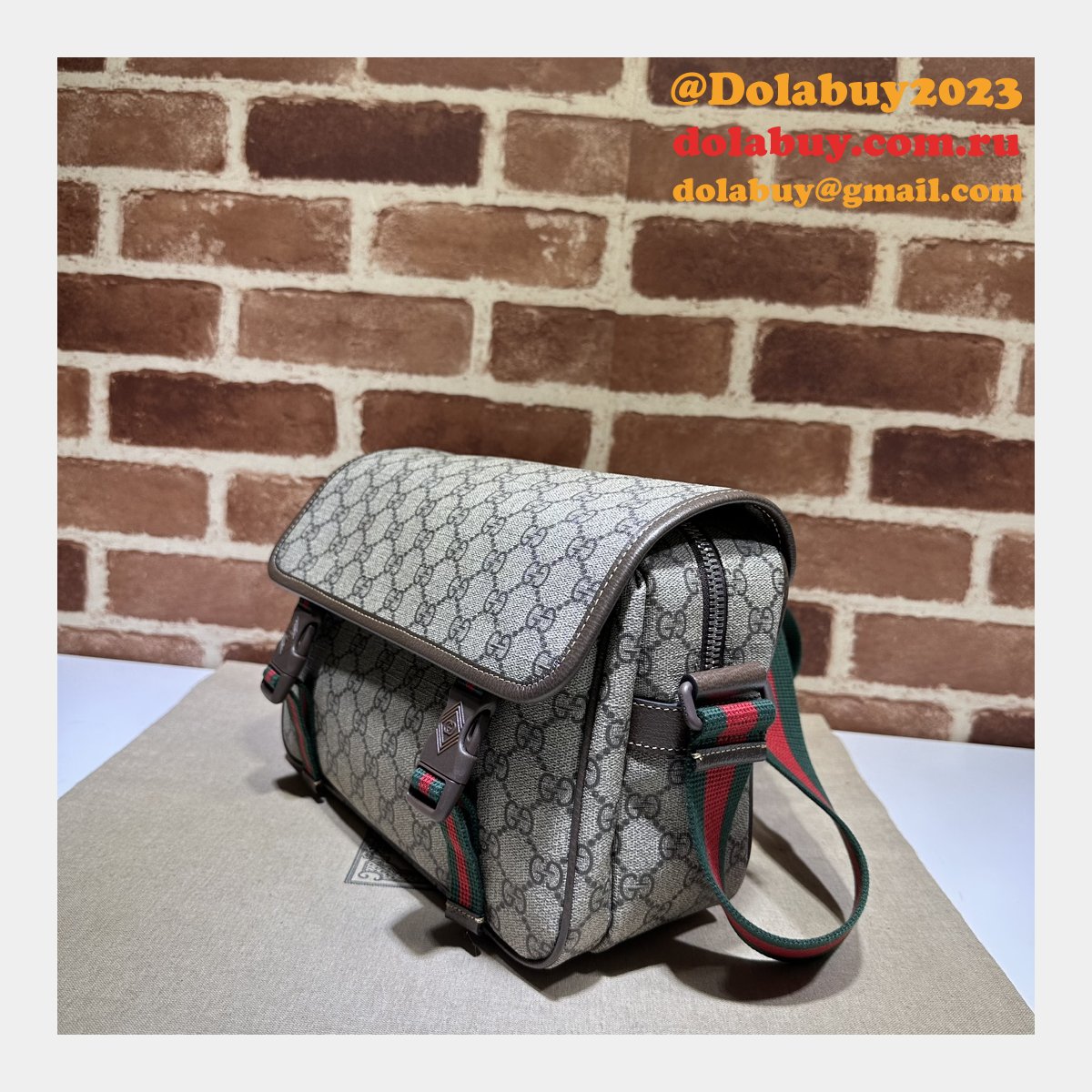 Gucci Designer 760123 Mens Messenger Replica Bag