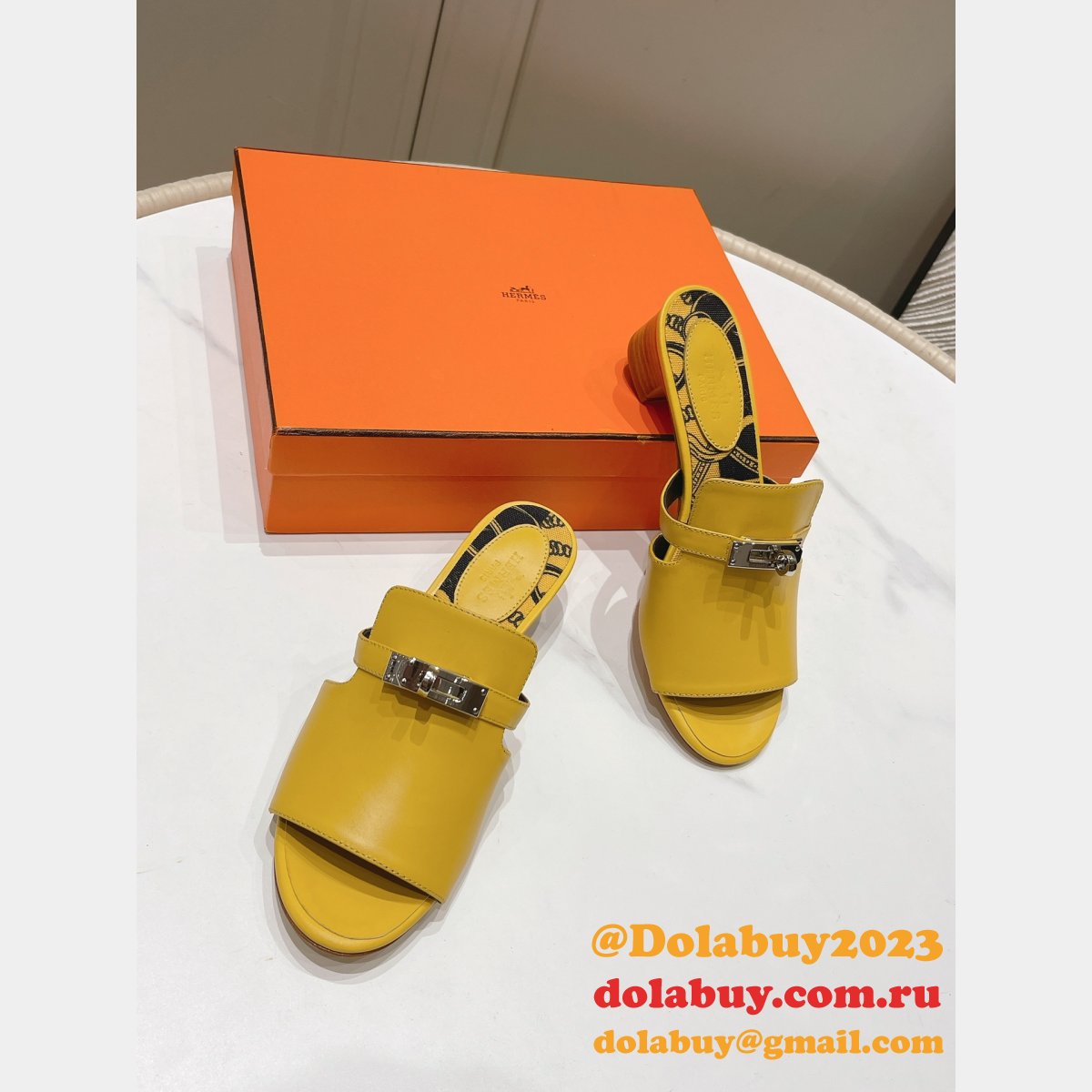 Wholesale Replica Hermes 2023SS Candy Sandals Shoes