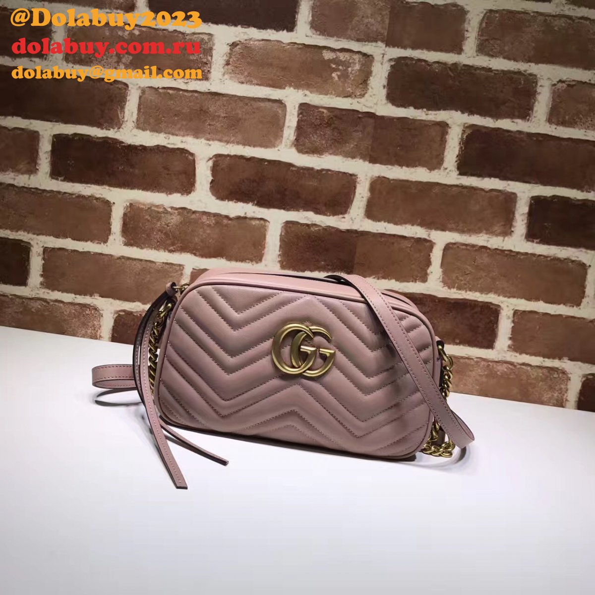 Luxury Gucci Fake 447632 Gg Marmont Crossbody Bags for Women