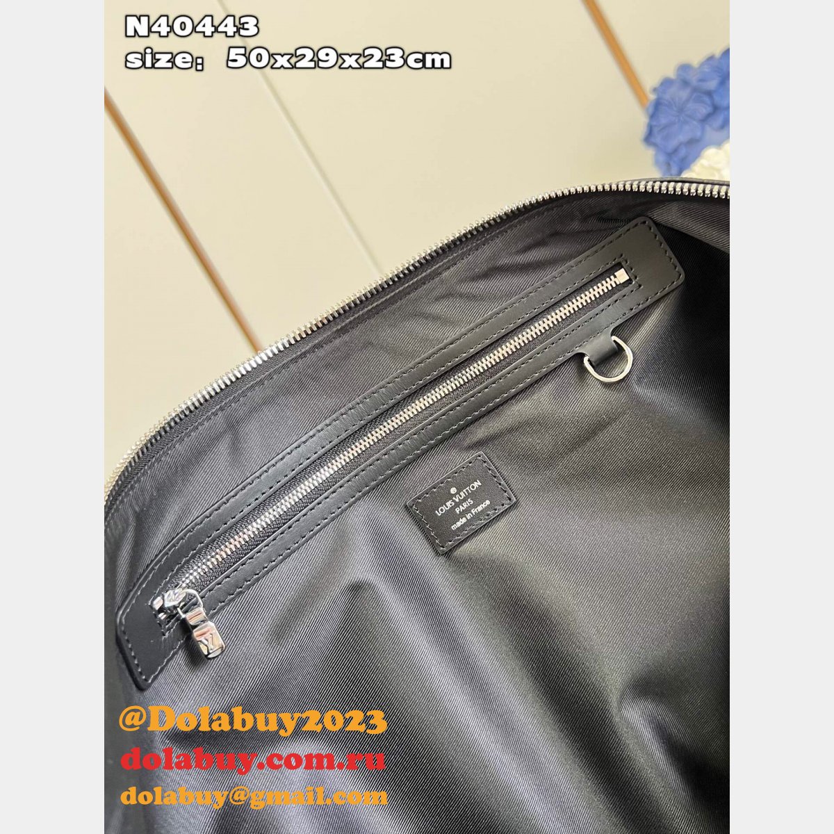 Louis Vuitton Replica Wholesale N40443 Travel Keepall 50 Damier Infini