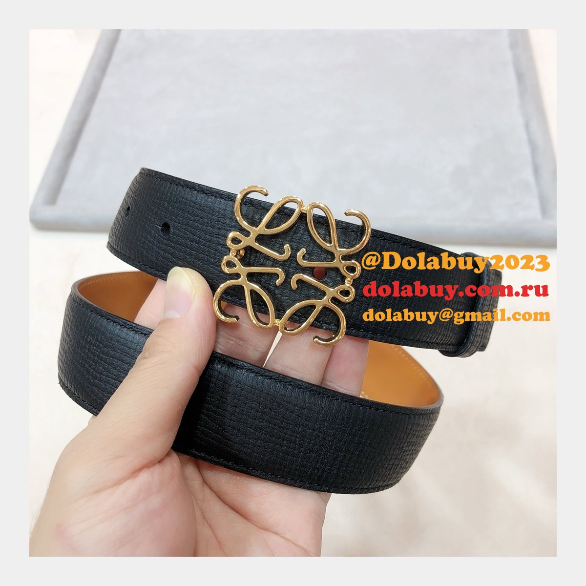 Designer Loewe Regular Knockoff 3.2CM Width Fashion Belts