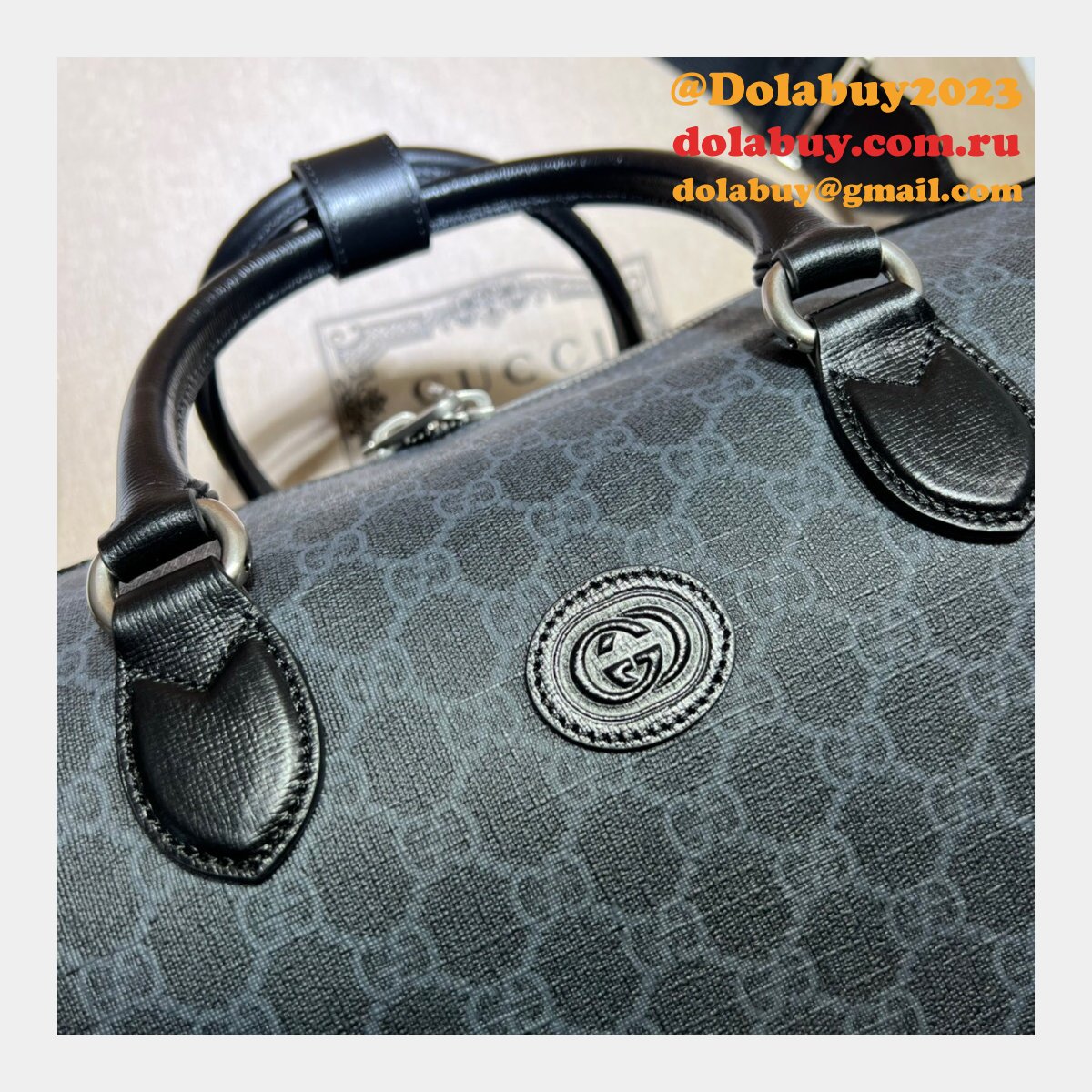 Replicas Gucci 696014 Duffle Interlocking G GG Supreme Bag