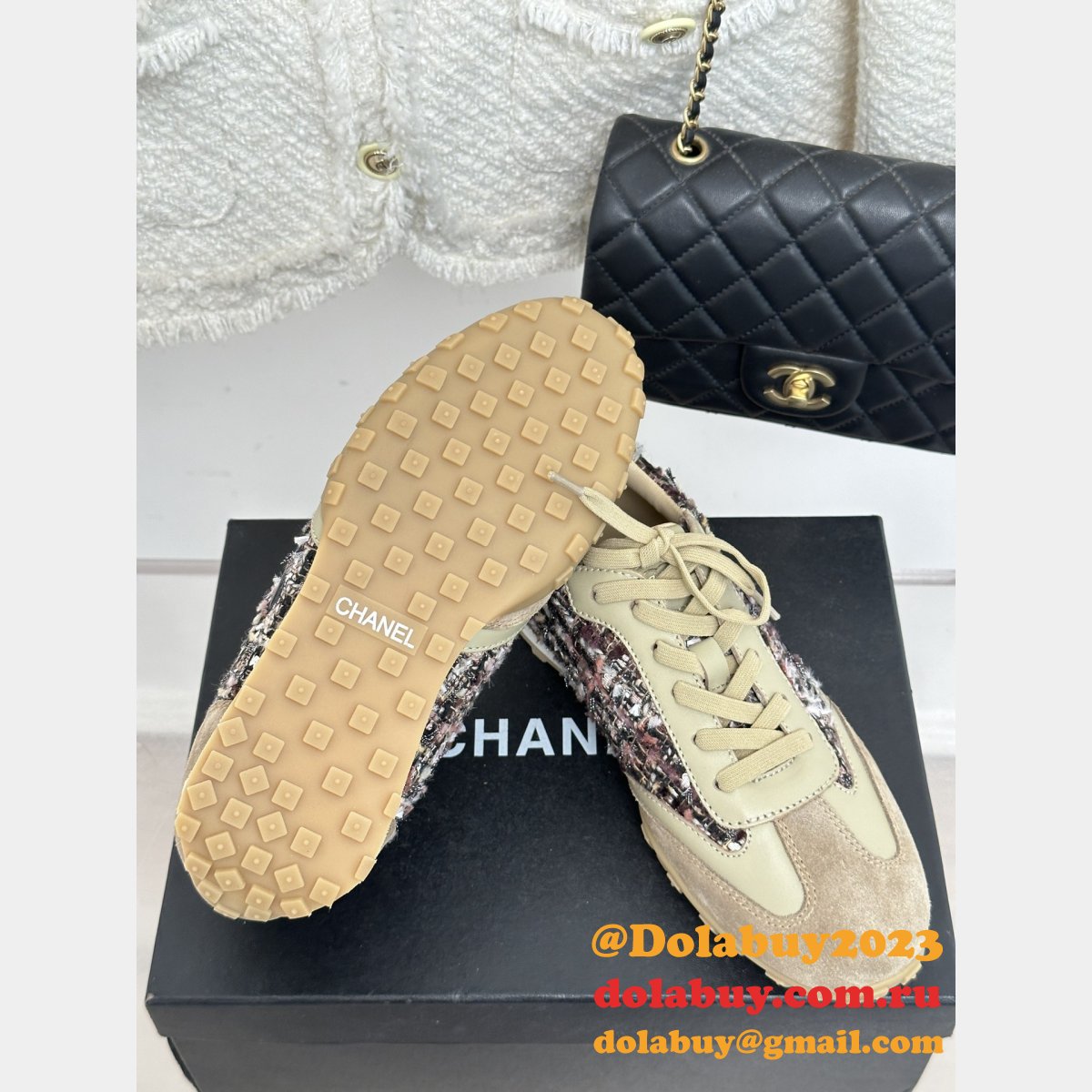 Top Quality Luxury 1:1 Replica Double C Retro Casual Shoes