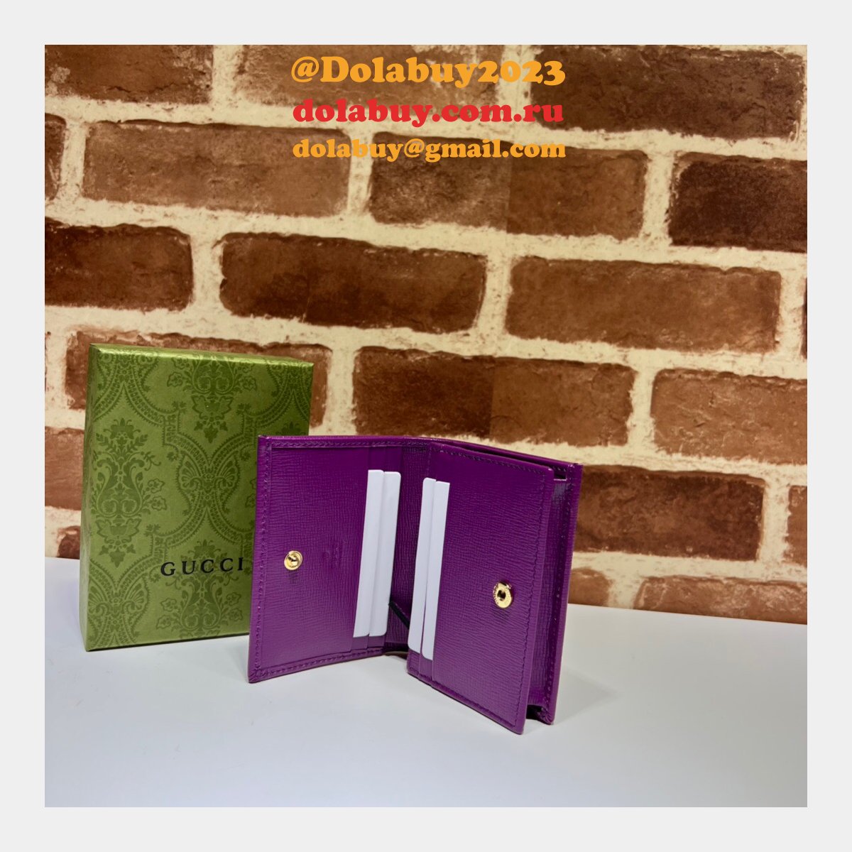 G*u*i buy horsebit 1955 card case wallet compact 621887 fashion