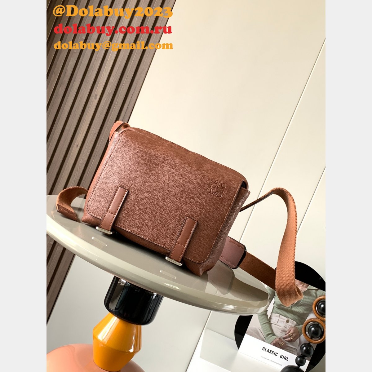 Top Quality Designer loewe military messenger 9012
