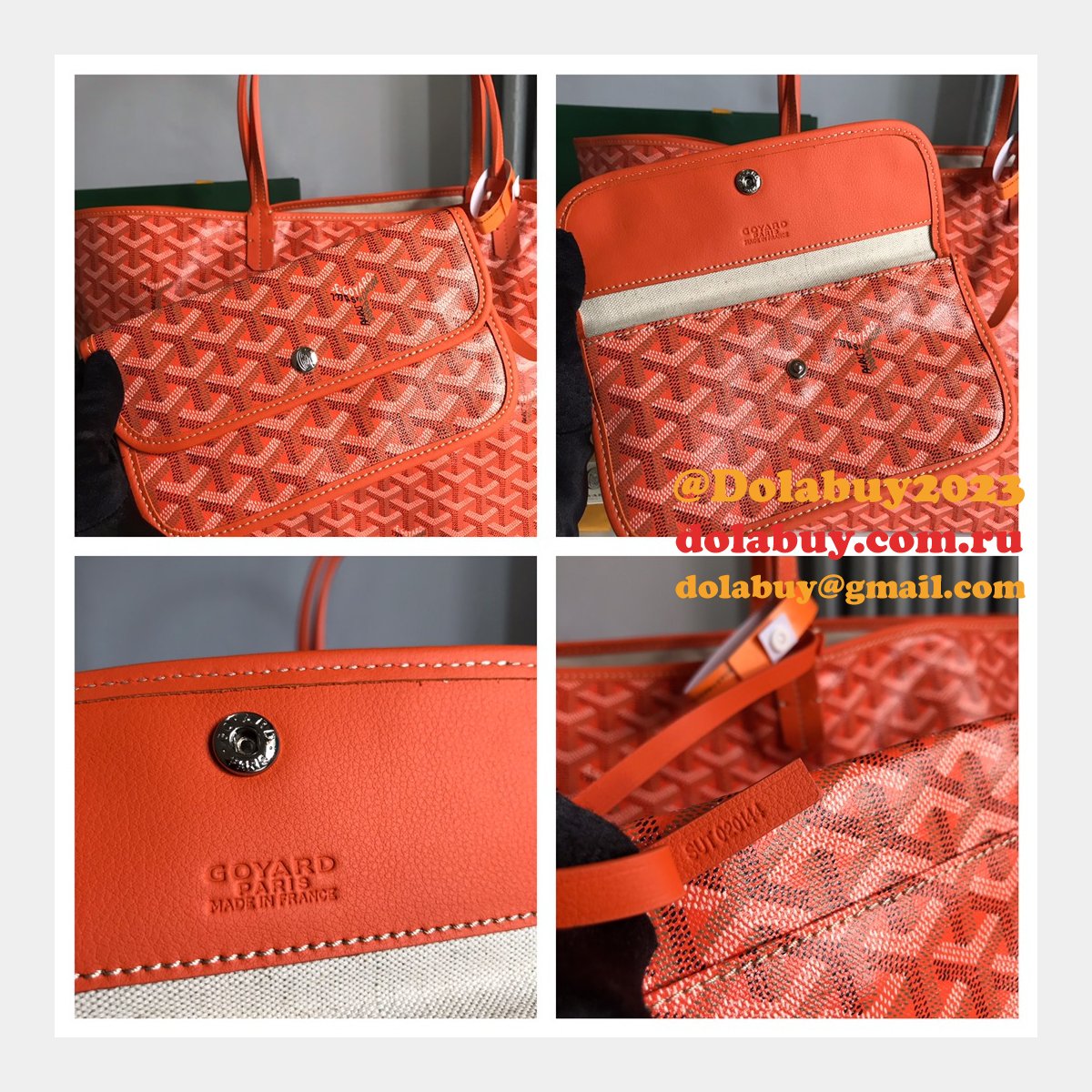 Saint Louis Goyard 020184 020144 Tote Buy Goyardine Fake Bags