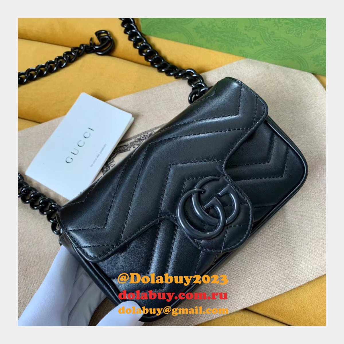 knockoff G*u*i gg marmont matelassé leather super 699757 bag