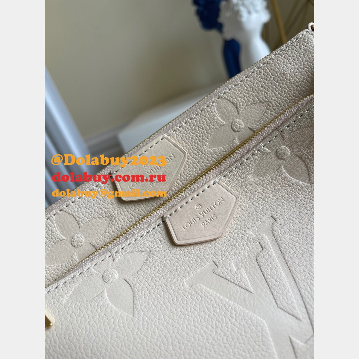 Louis Vuitton UK M57631 Cream Pochette Accessories Monogram