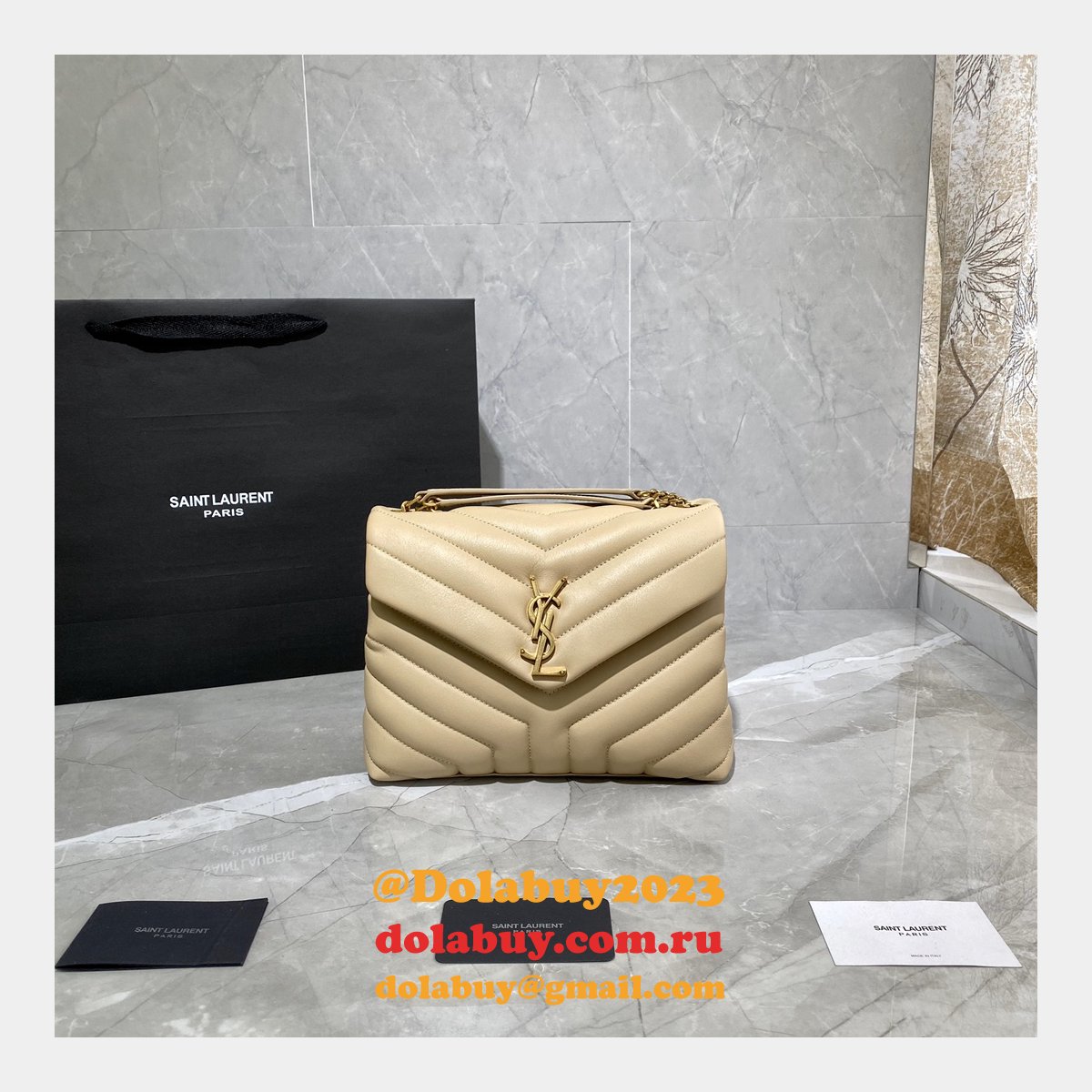 Fashion Perfect YSL LOULOU 494699 SHOULDER BAG 25CM