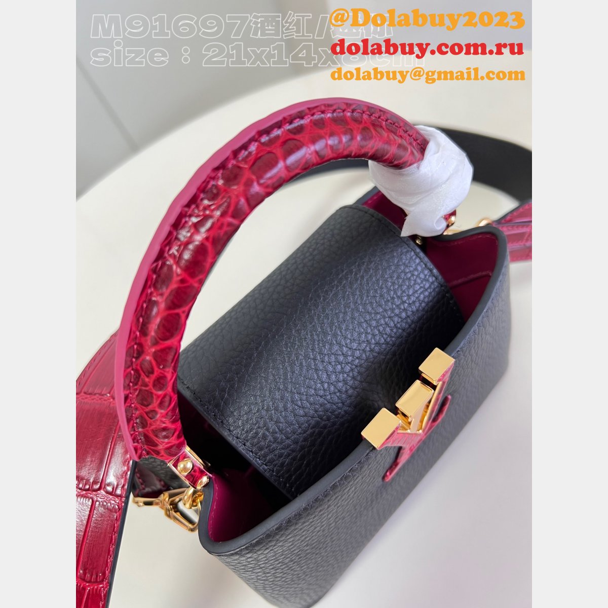 7 Star REPLICAS LOUIS VUITTON HIGH QUALITY M91697 CAPUCINES BAG