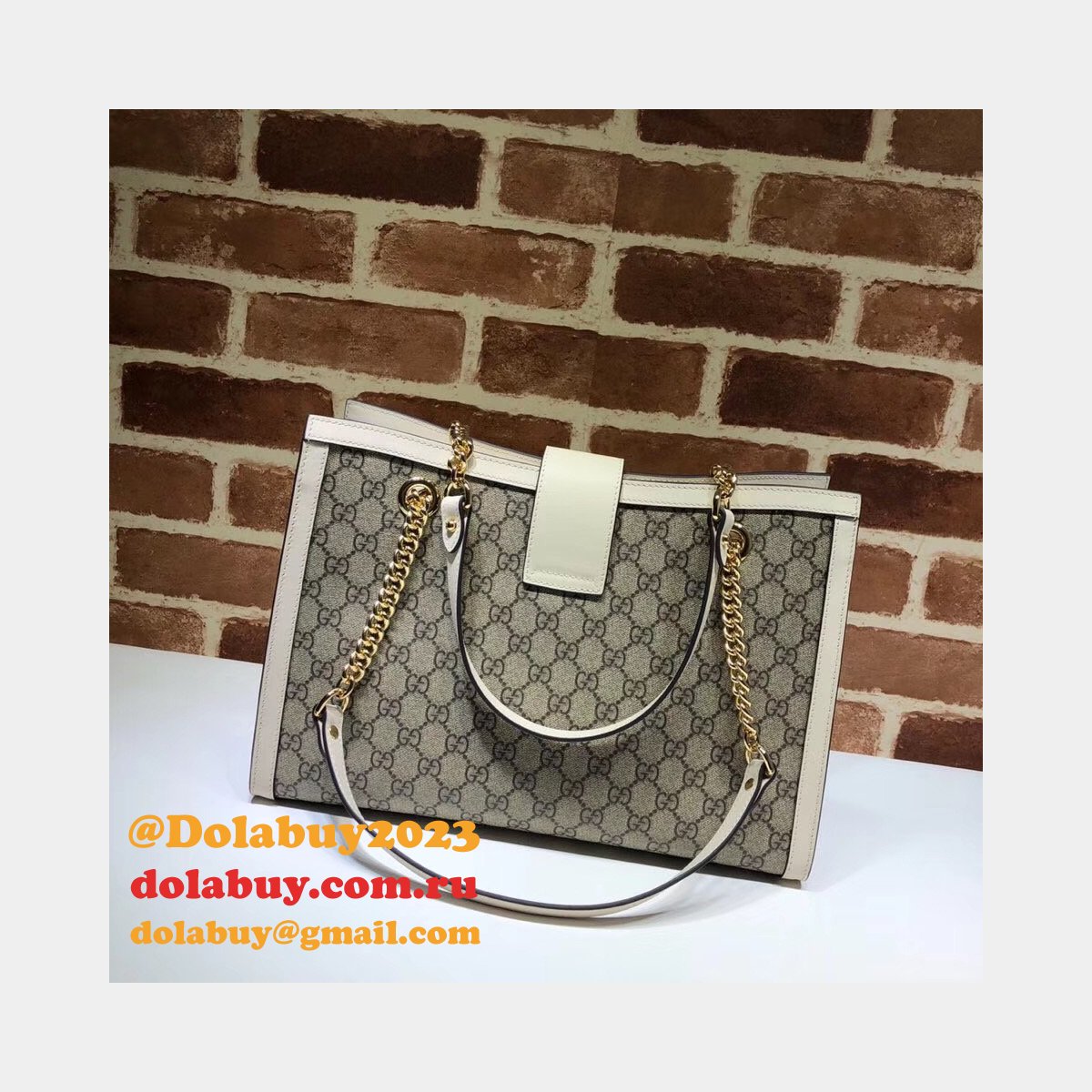 Replicas Gucci Padlock medium GG shoulder bag 479197