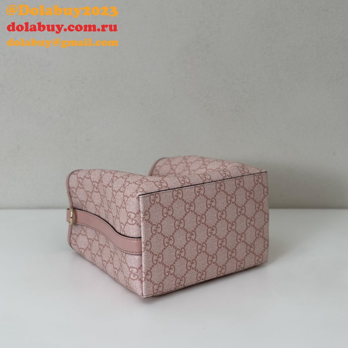Gucci Shop The GG Emblem Mini Bucket 1:1 Mirror 815118 Bag