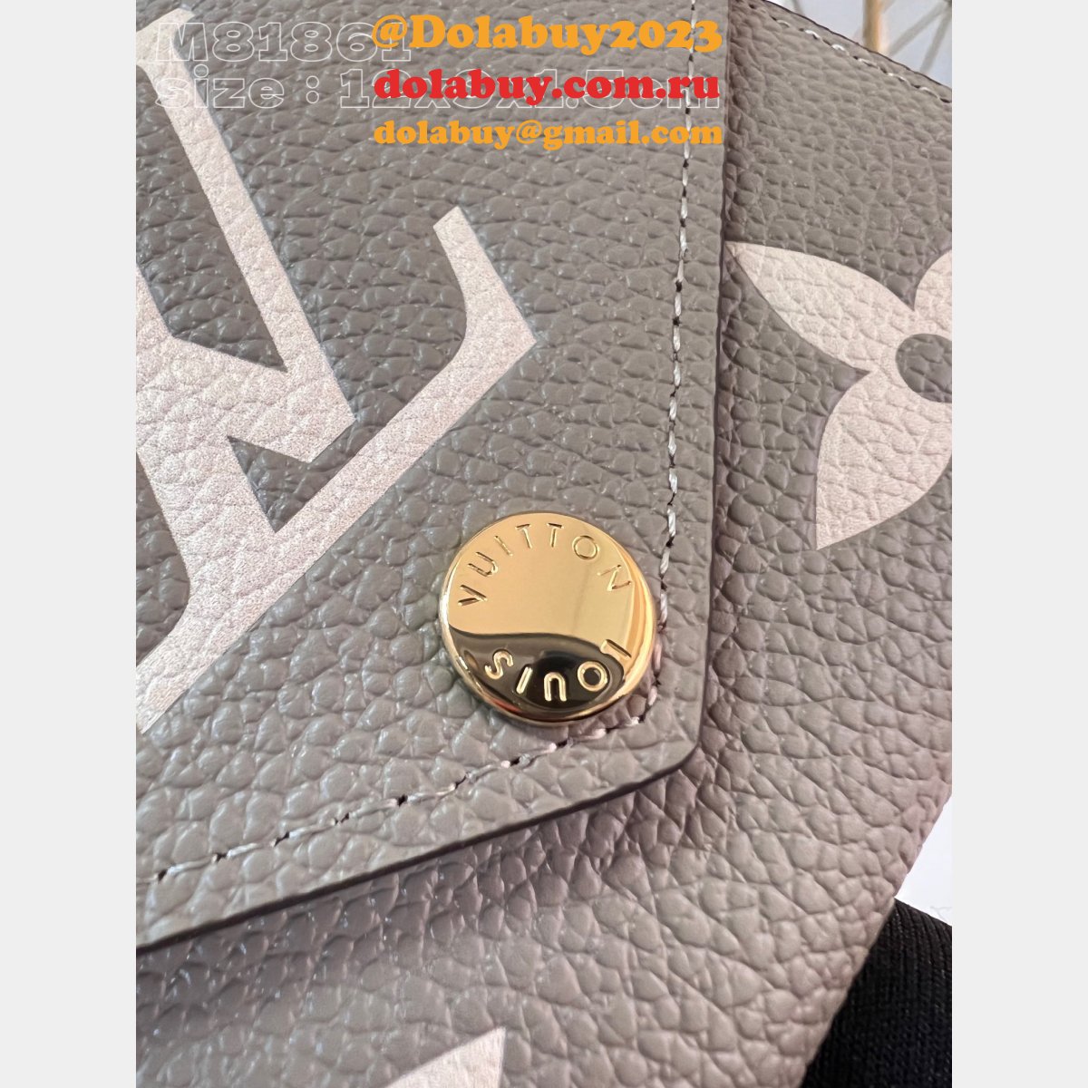 Victorine Wallet Bicolor M81861 Fake Louis Vuitton Gray Bag