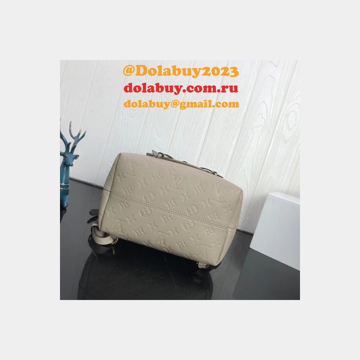 Replica LV Montsouris Backpack Monogram Empreinte Leather