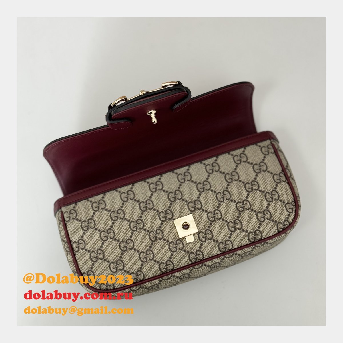 Designer Gucci Horsebit Duplicate Shoulder 815206 7 Star Bag