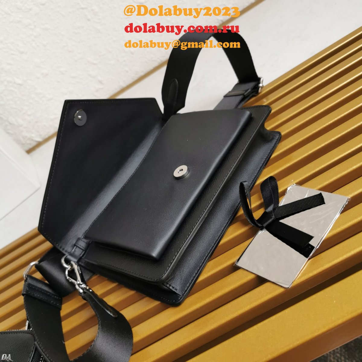 Saffiano Prada 1BP020 Luxury Envelope Replica High Quality Bag